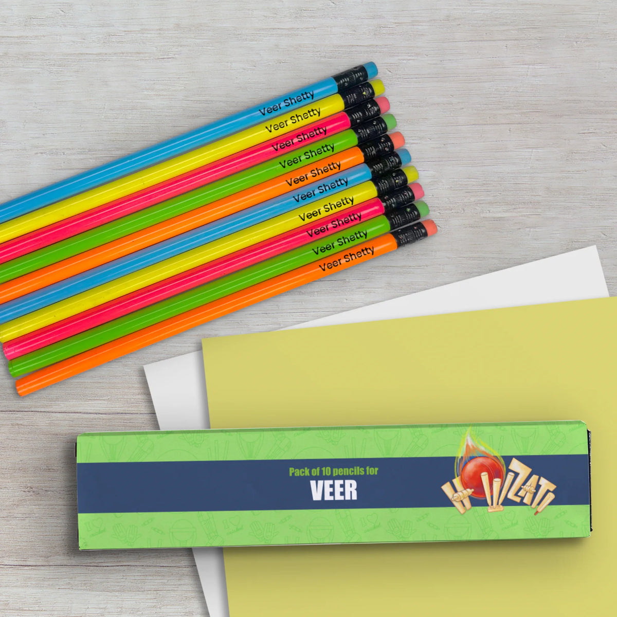 Personalised Cricket Buzz Doms Personalized Pencils with Names - image 4