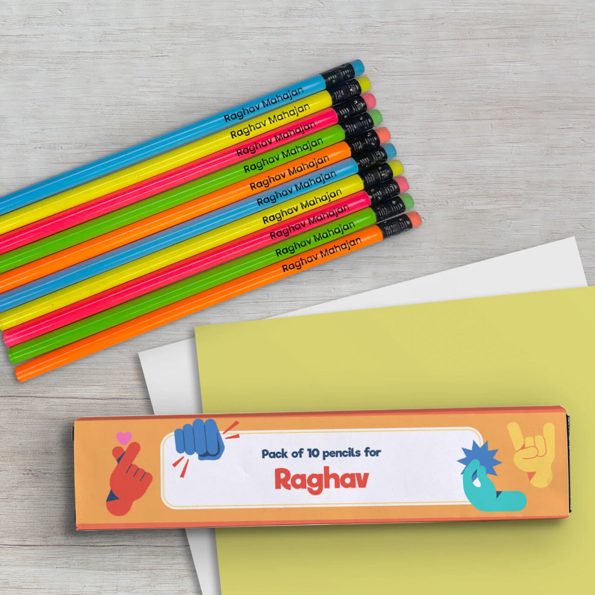 Personalised Emoji Moves Doms Personalized Pencils with Names - image 4