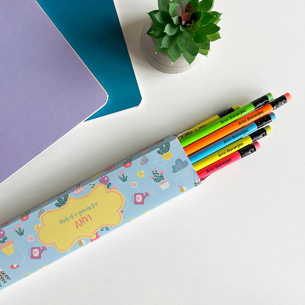 Personalised Enchanted Garden Doms Personalized Pencils with Names - image 2