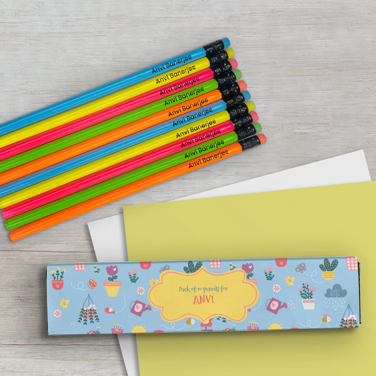 Personalised Enchanted Garden Doms Personalized Pencils with Names - image 4