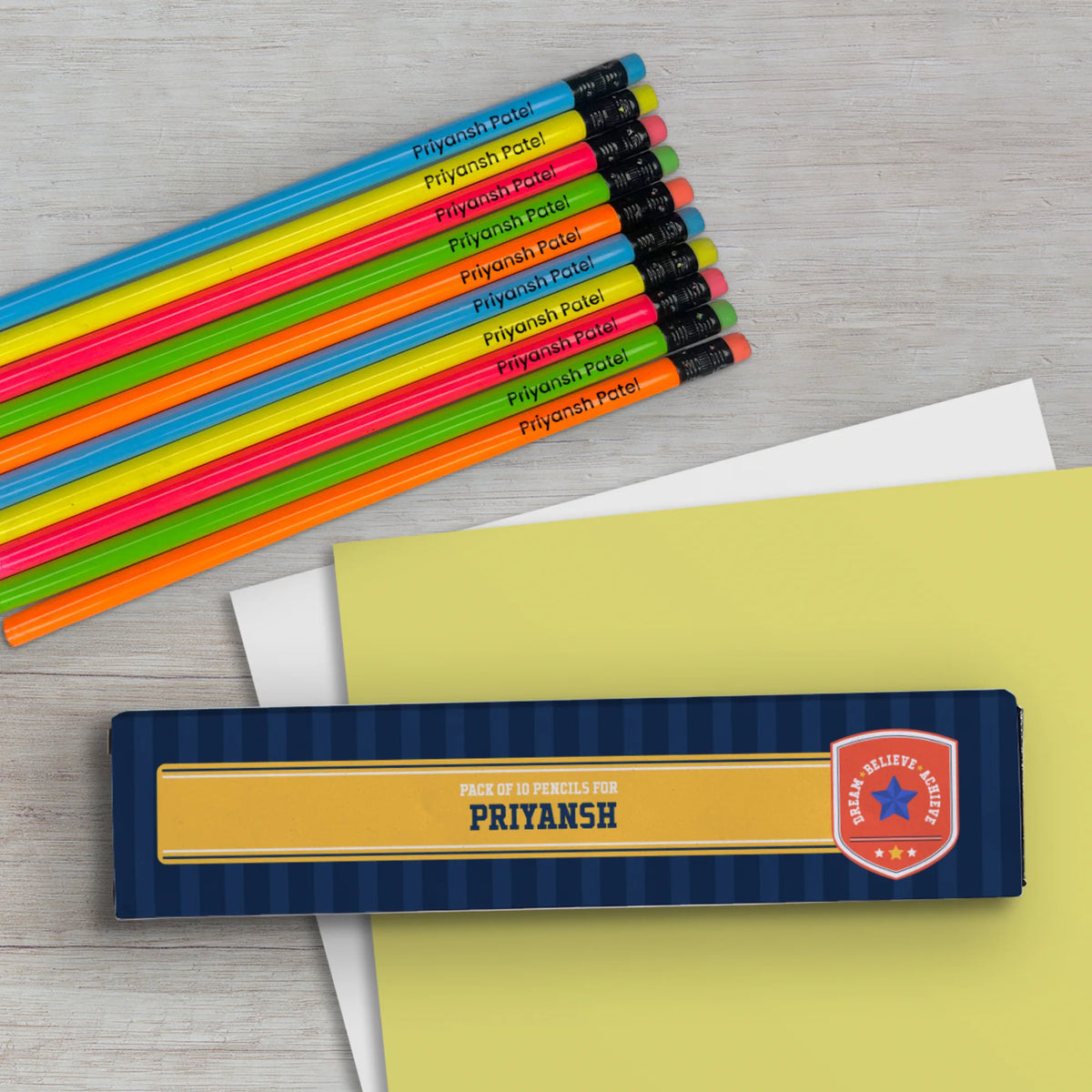 Personalised Jersey Number Doms Personalized Pencils with Names - image 4