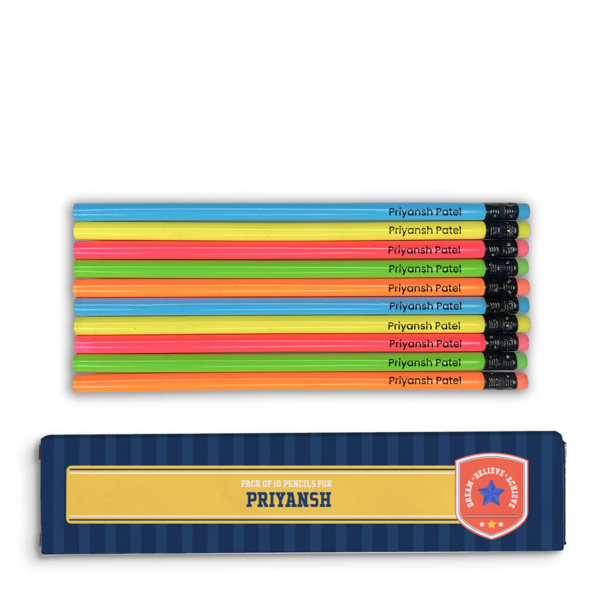 Personalised Jersey Number Doms Personalized Pencils with Names - image 1
