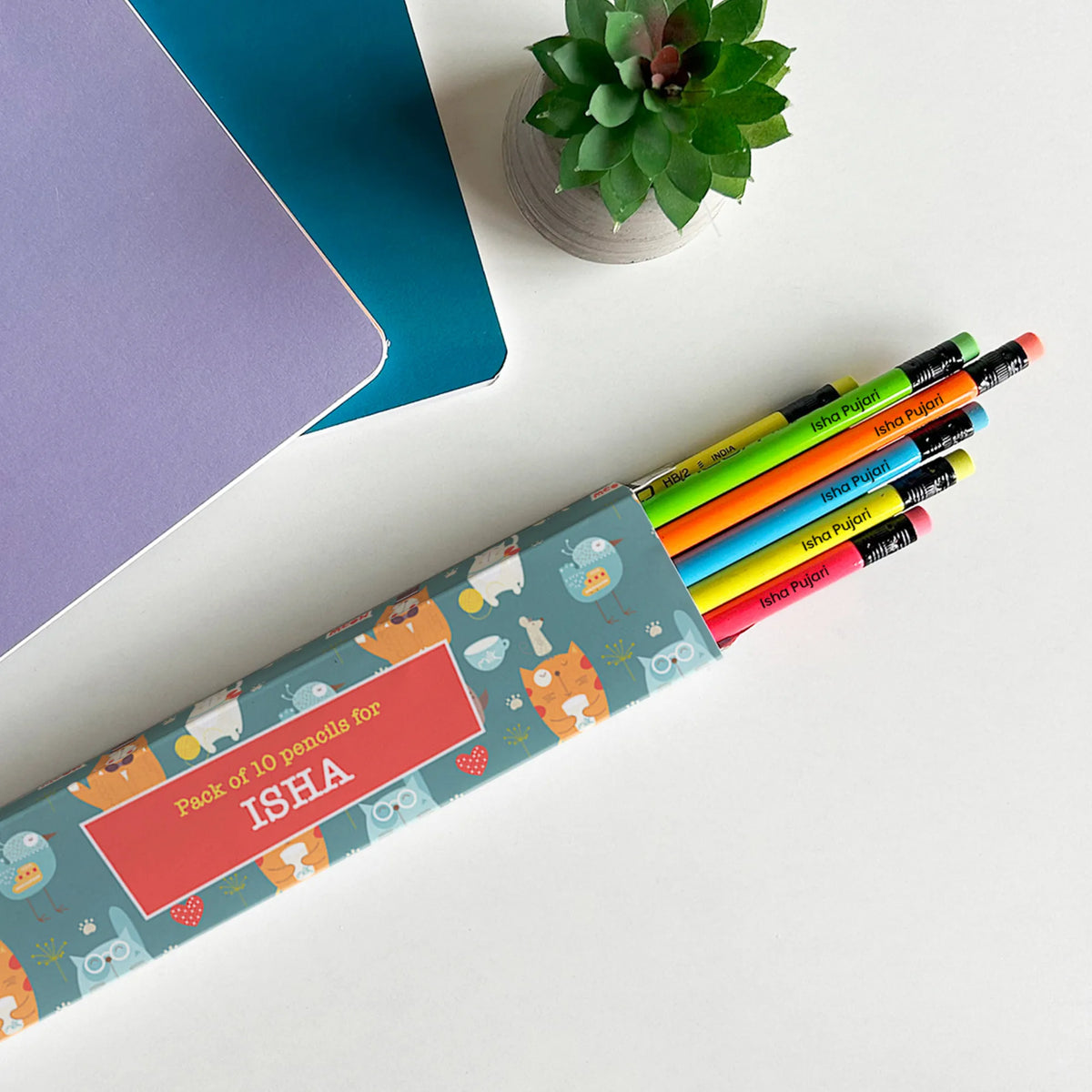 Personalised Kitty Cat Doms Personalized Pencils with Names - image 2