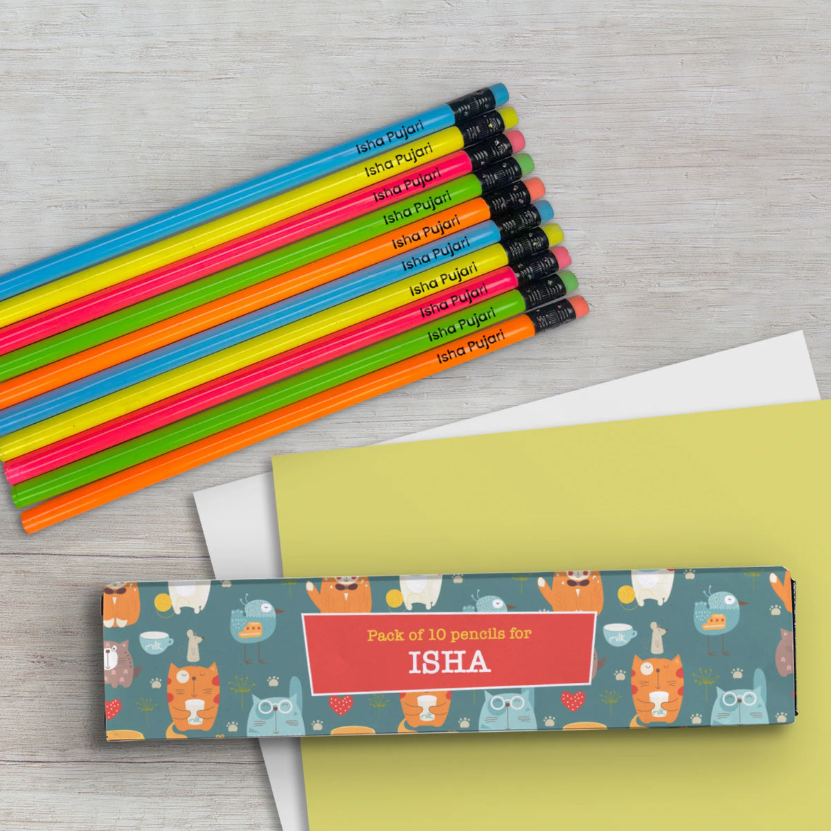 Personalised Kitty Cat Doms Personalized Pencils with Names - image 4