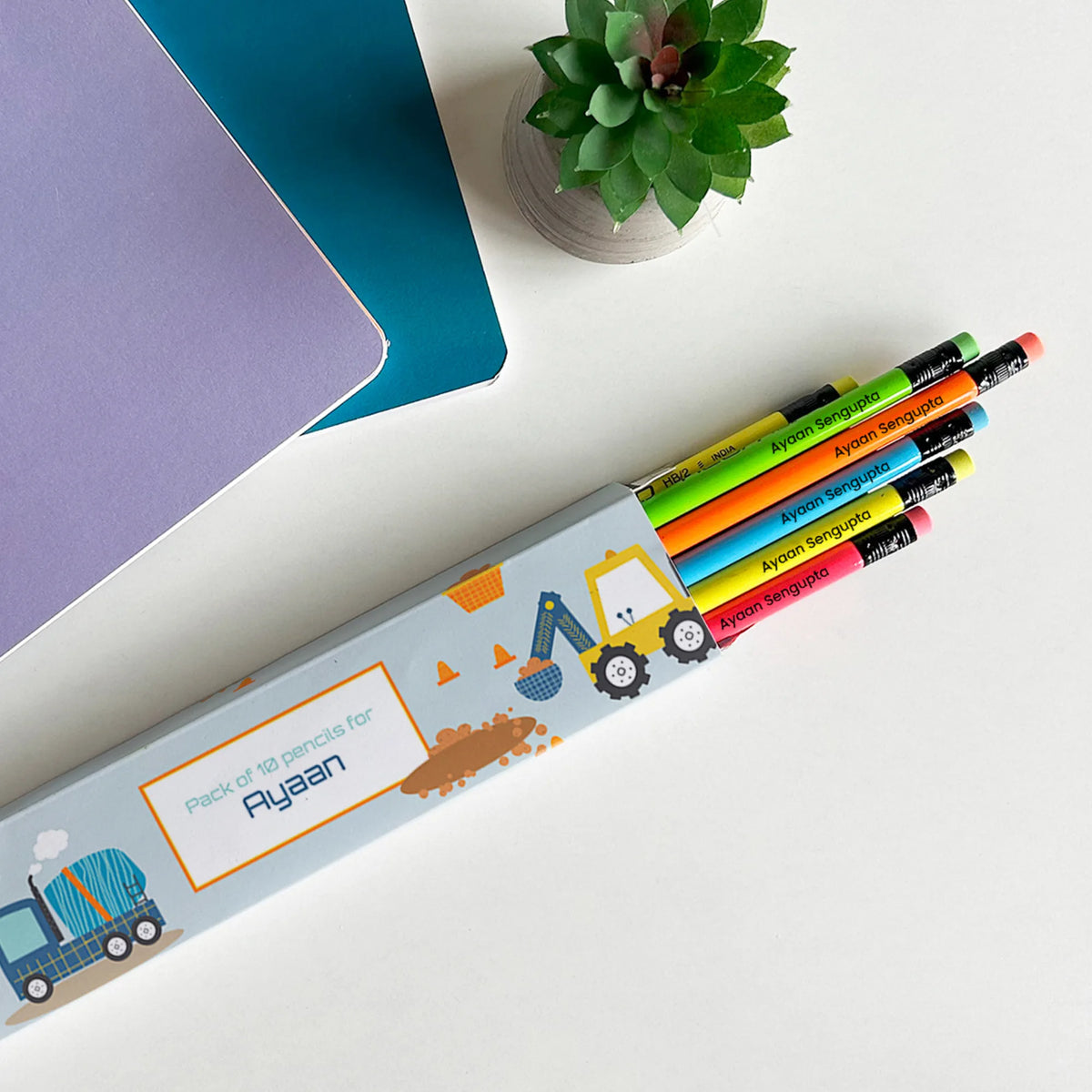 Personalised Let's Build Doms Personalized Pencils with Names - image 2