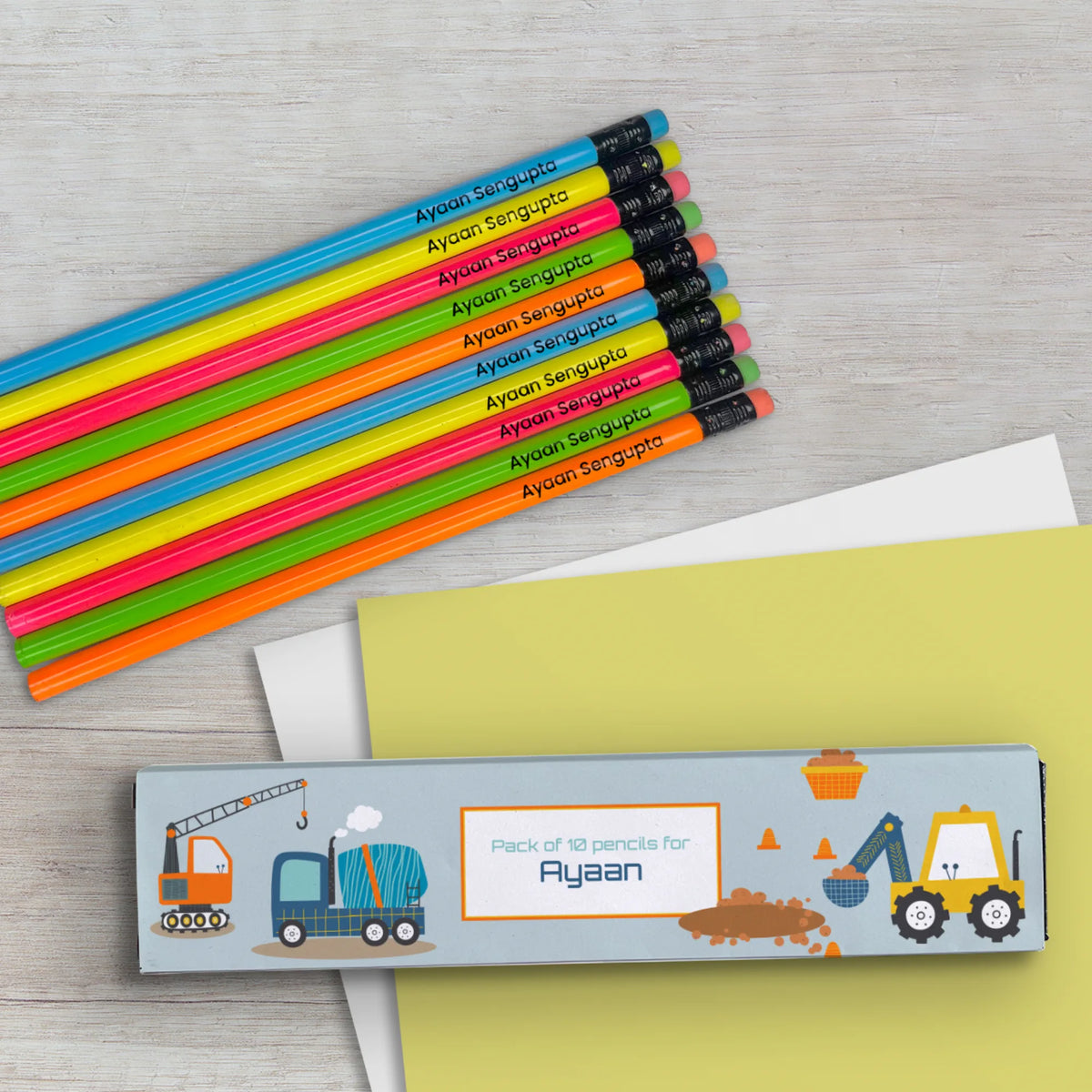 Personalised Let's Build Doms Personalized Pencils with Names - image 4