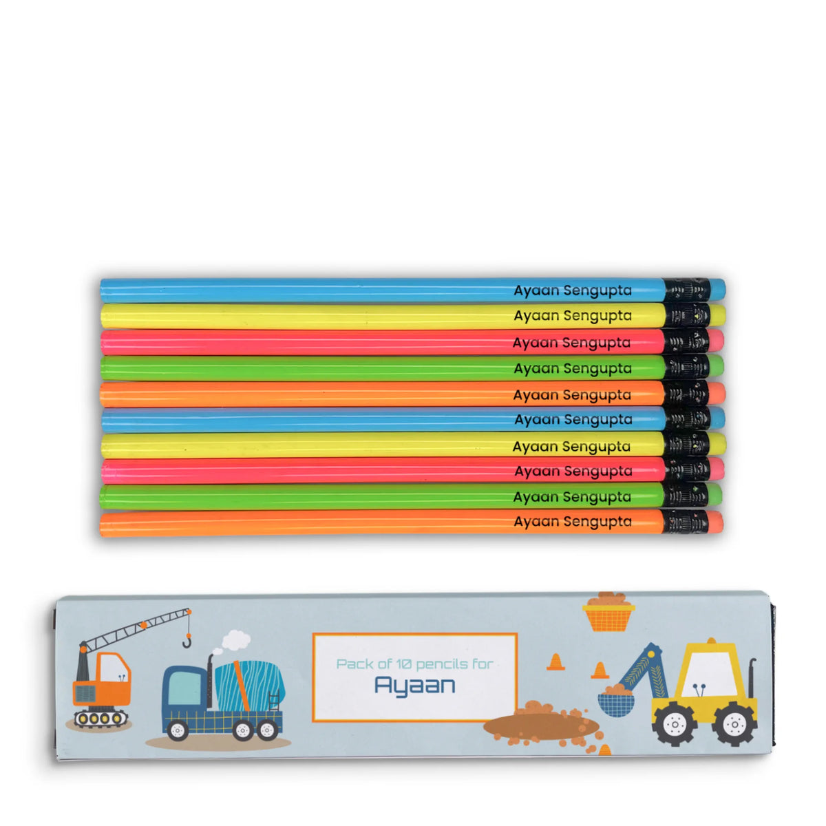 Personalised Let's Build Doms Personalized Pencils with Names - image 1