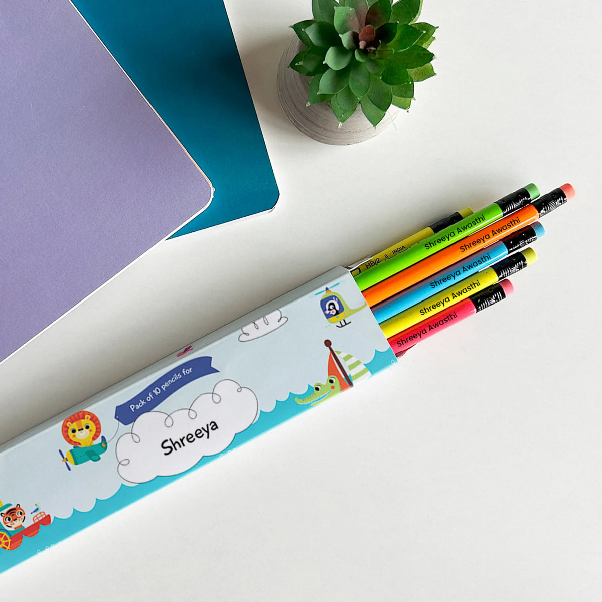 Personalised Let's Travel Doms Personalized Pencils with Names - image 2