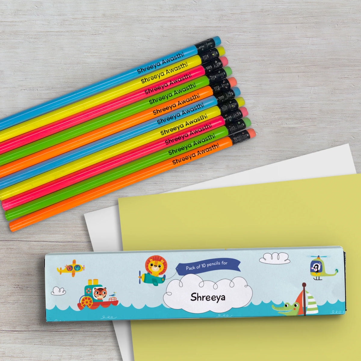 Personalised Let's Travel Doms Personalized Pencils with Names - image 4