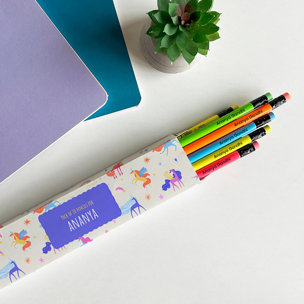 Personalised Magical Unicorn Doms Personalized Pencils with Names - image 2
