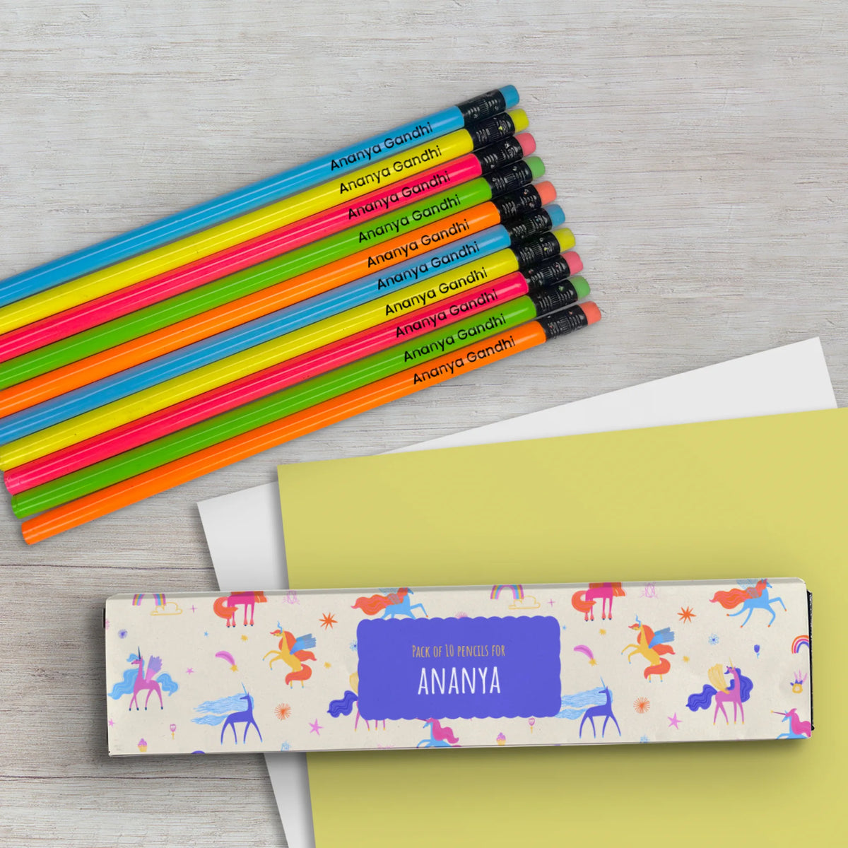 Personalised Magical Unicorn Doms Personalized Pencils with Names - image 4