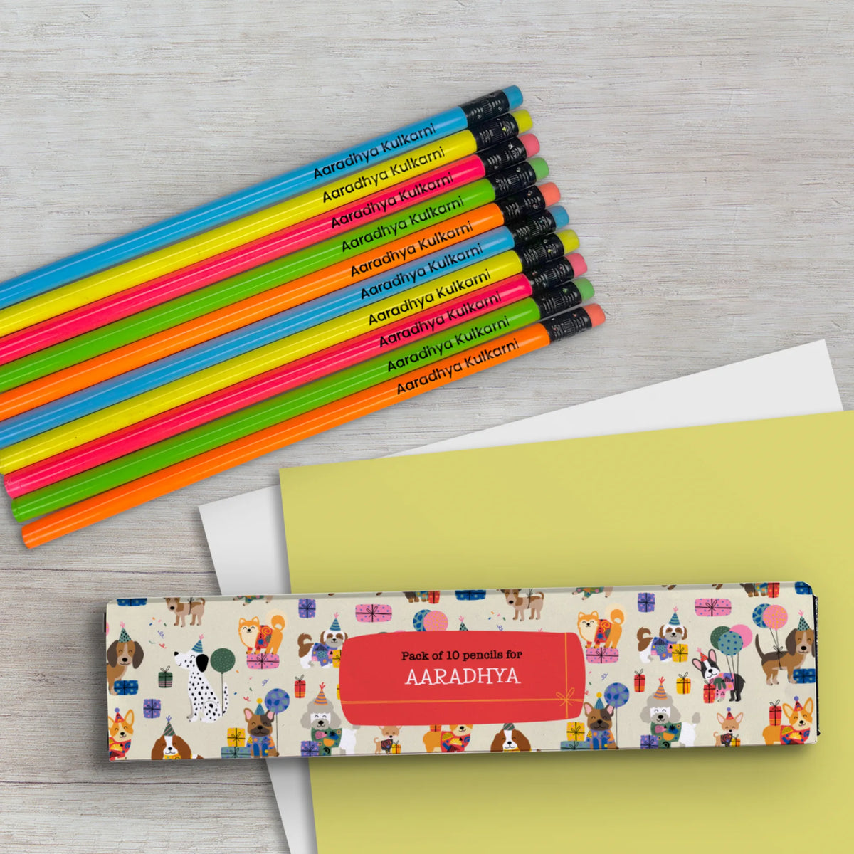 Personalised Paw Party Doms Personalized Pencils with Names - image 4