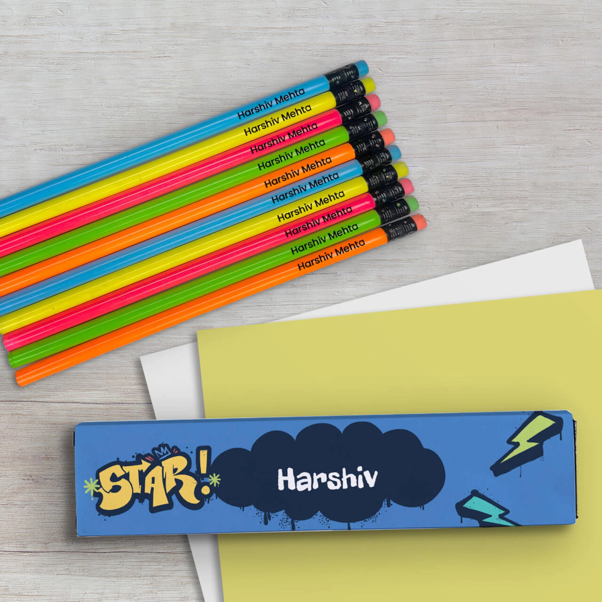 Personalised Rising Stars Doms Personalized Pencils with Names - image 4