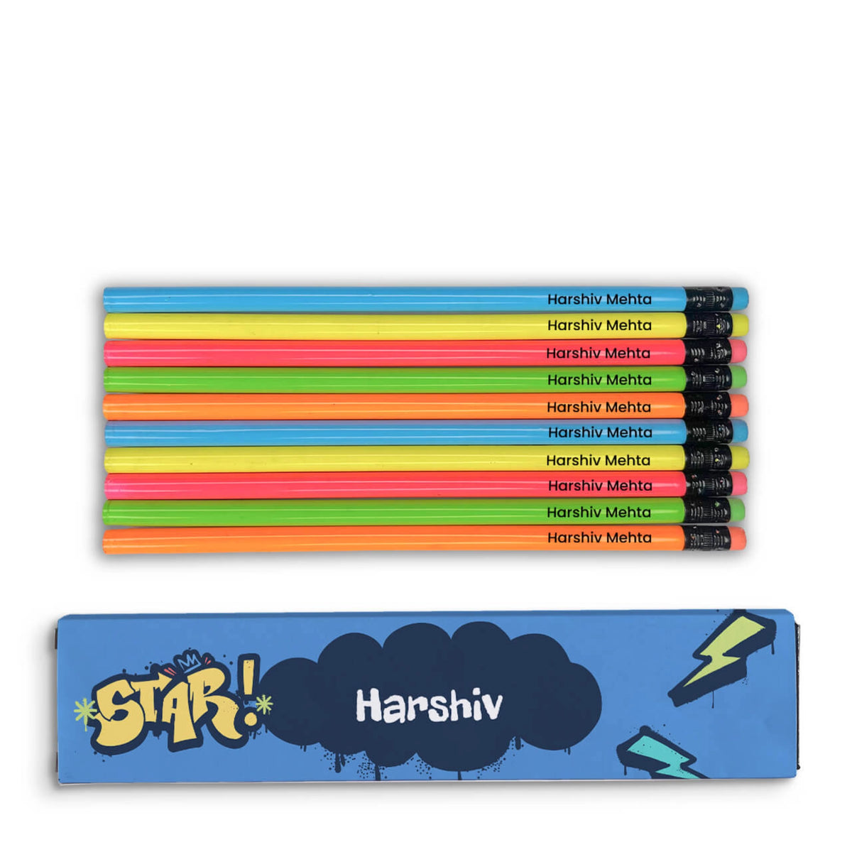 Personalised Rising Stars Doms Personalized Pencils with Names - image 1