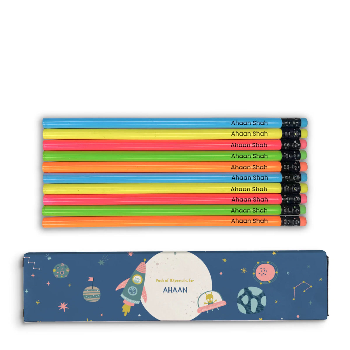 Personalised Space Explorer Doms Personalized Pencils with Names - image 1