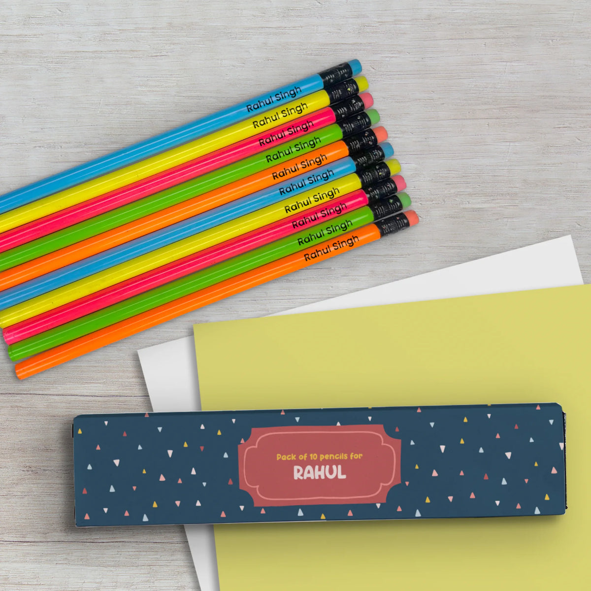 Personalised Triangle Tango Doms Personalized Pencils with Names - image 4