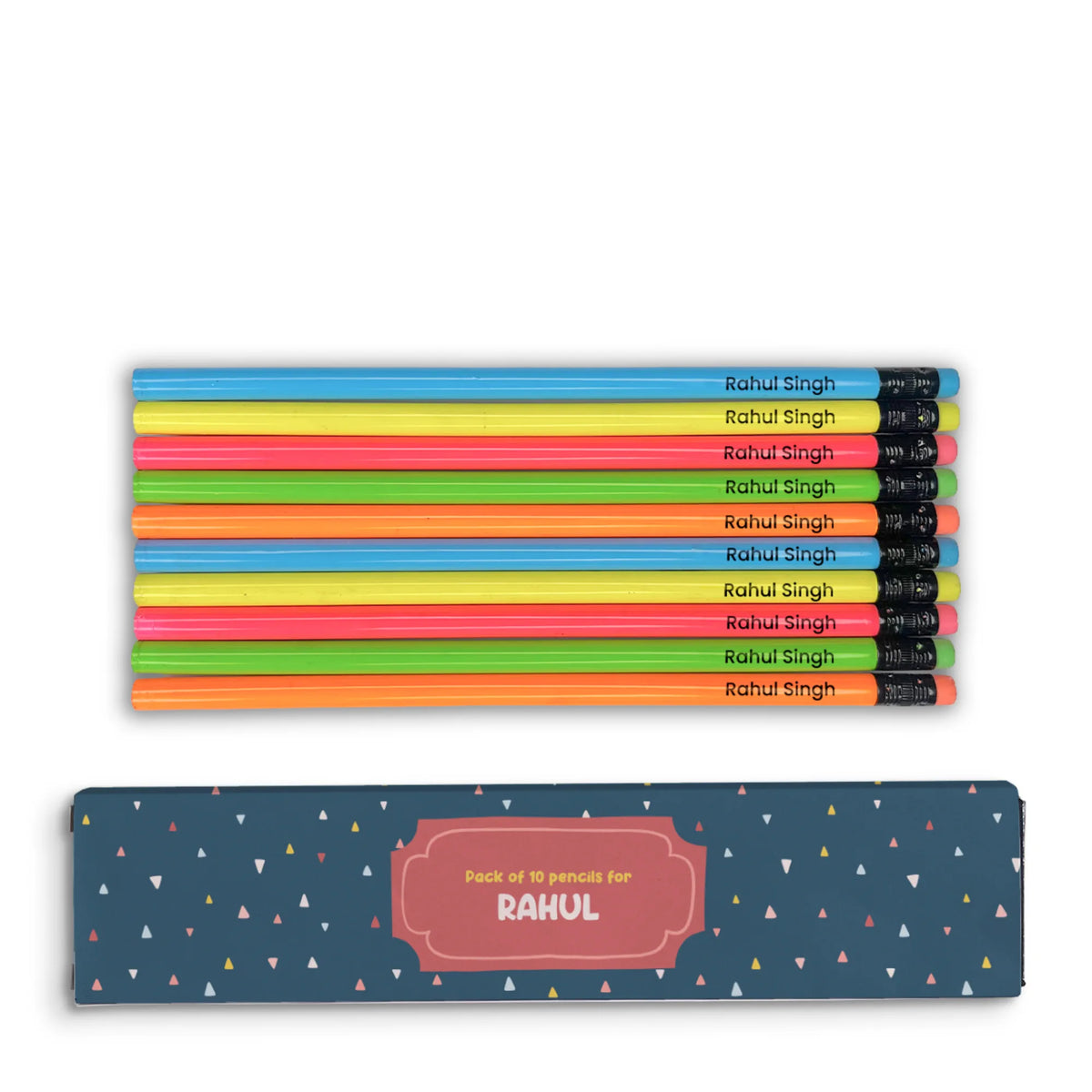 Personalised Triangle Tango Doms Personalized Pencils with Names - image 1