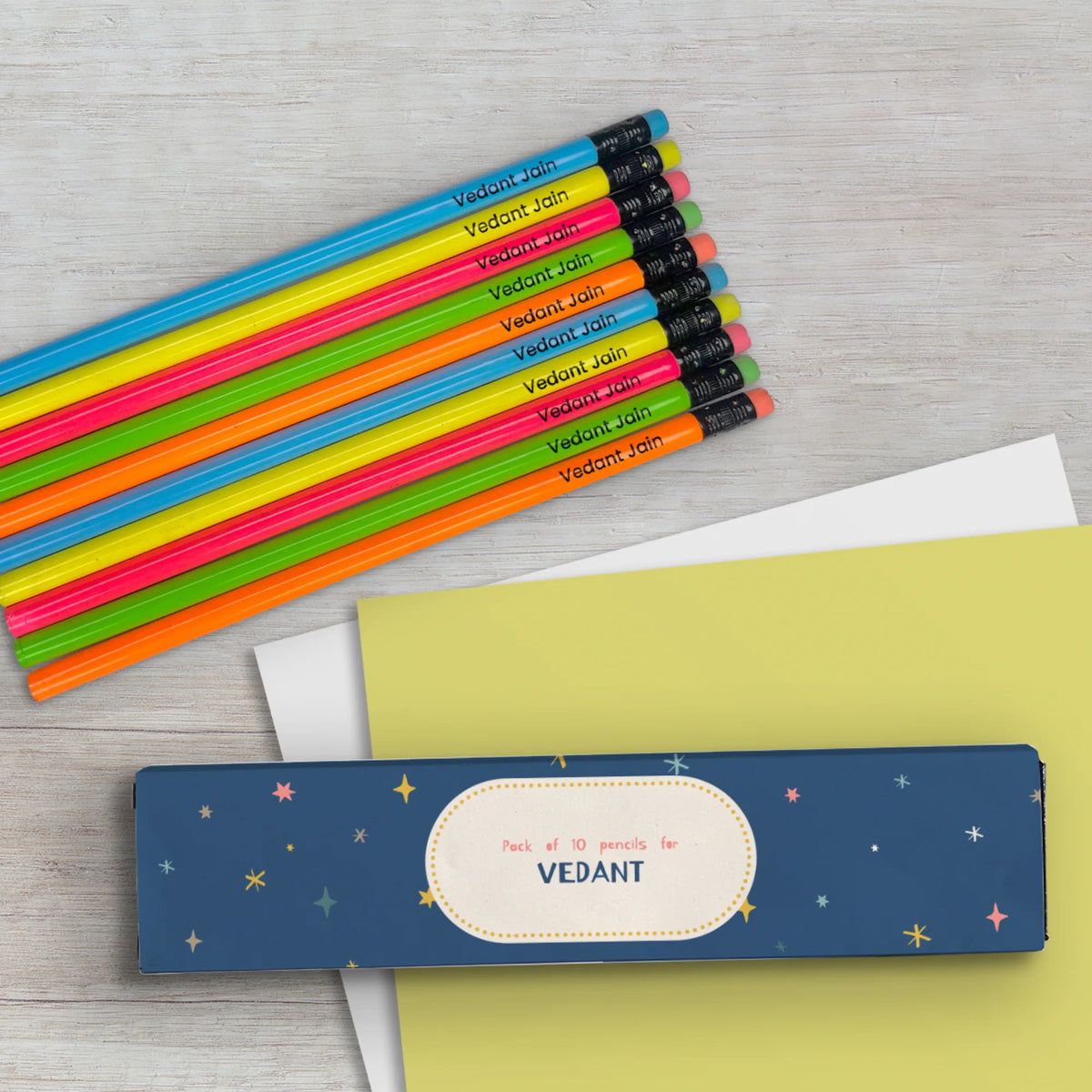 Personalised Twinkling Stars Doms Personalized Pencils with Names - image 4