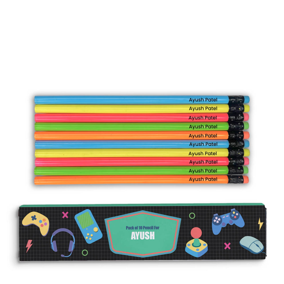 Personalised Video Game Doms Personalized Pencils with Names - image 1