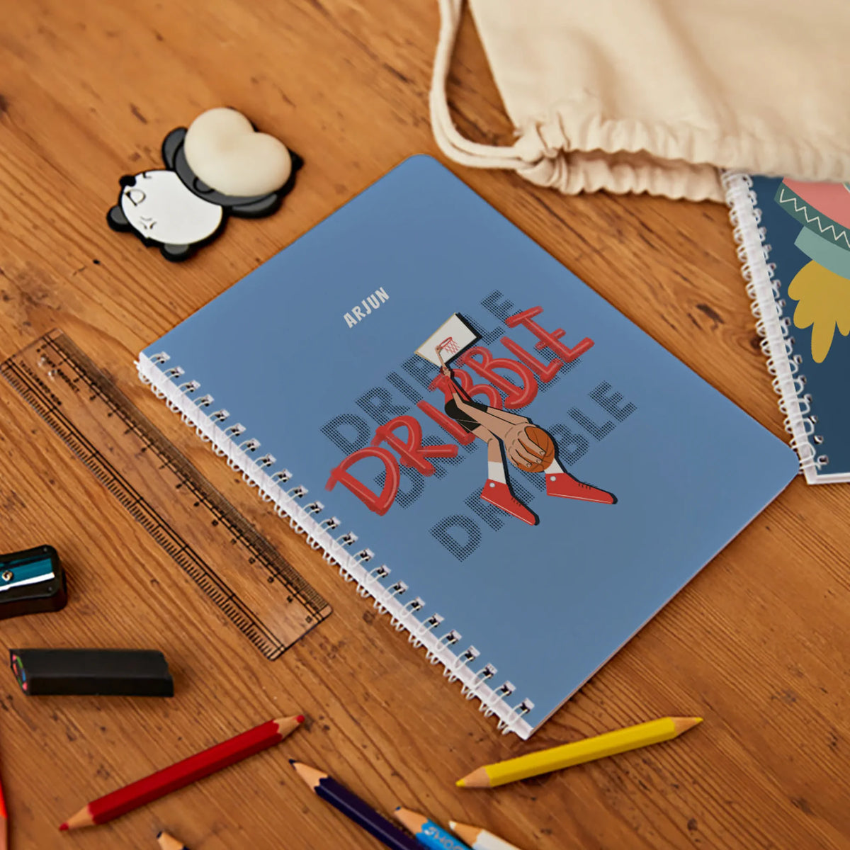 Personalised Basketball Fever Boy Spiral Notebook for Kids - image 2