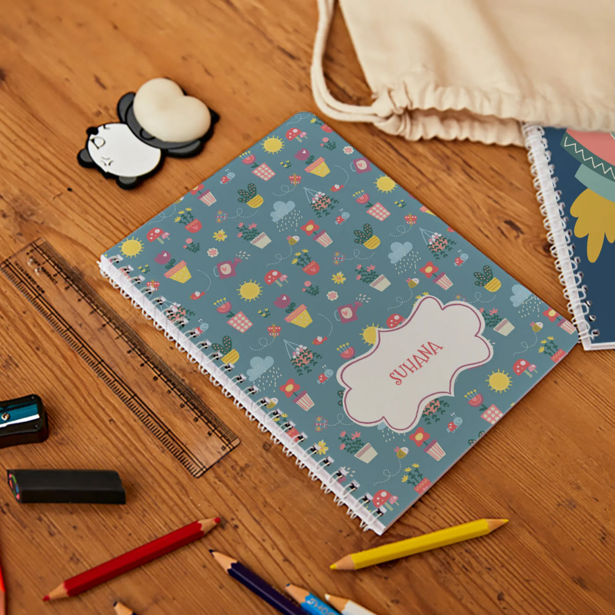 Personalised Enchanted Garden Spiral Notebook for Kids - image 2
