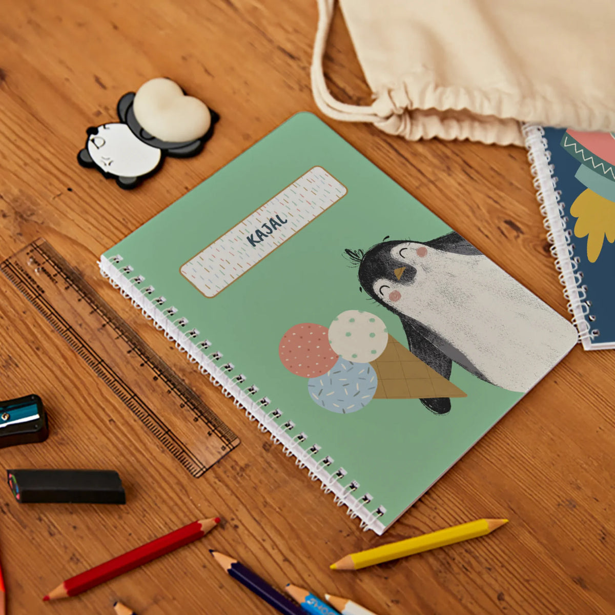 Personalised Ice Cream Fun Spiral Notebook for Kids - image 2