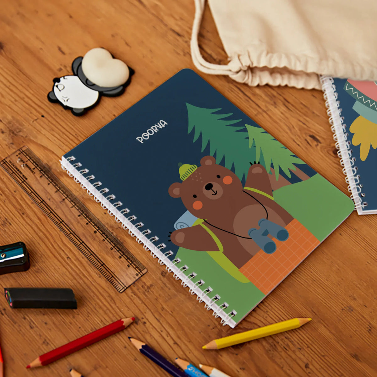 Personalised Into The Wild Spiral Notebook for Kids - image 2