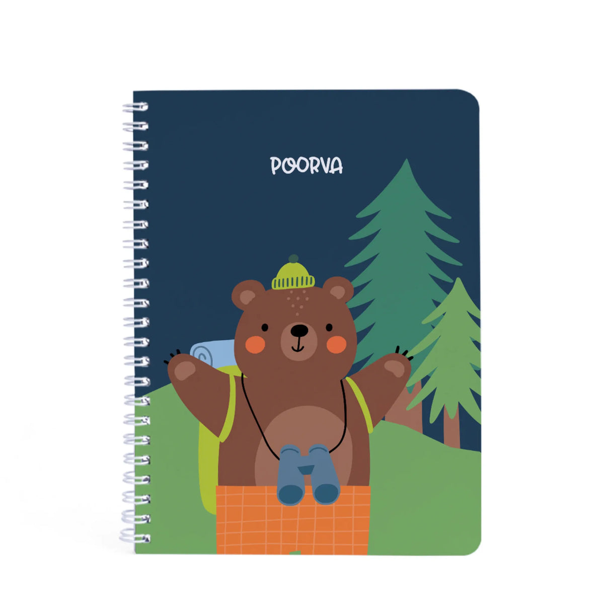 Personalised Into The Wild Spiral Notebook for Kids - image 1