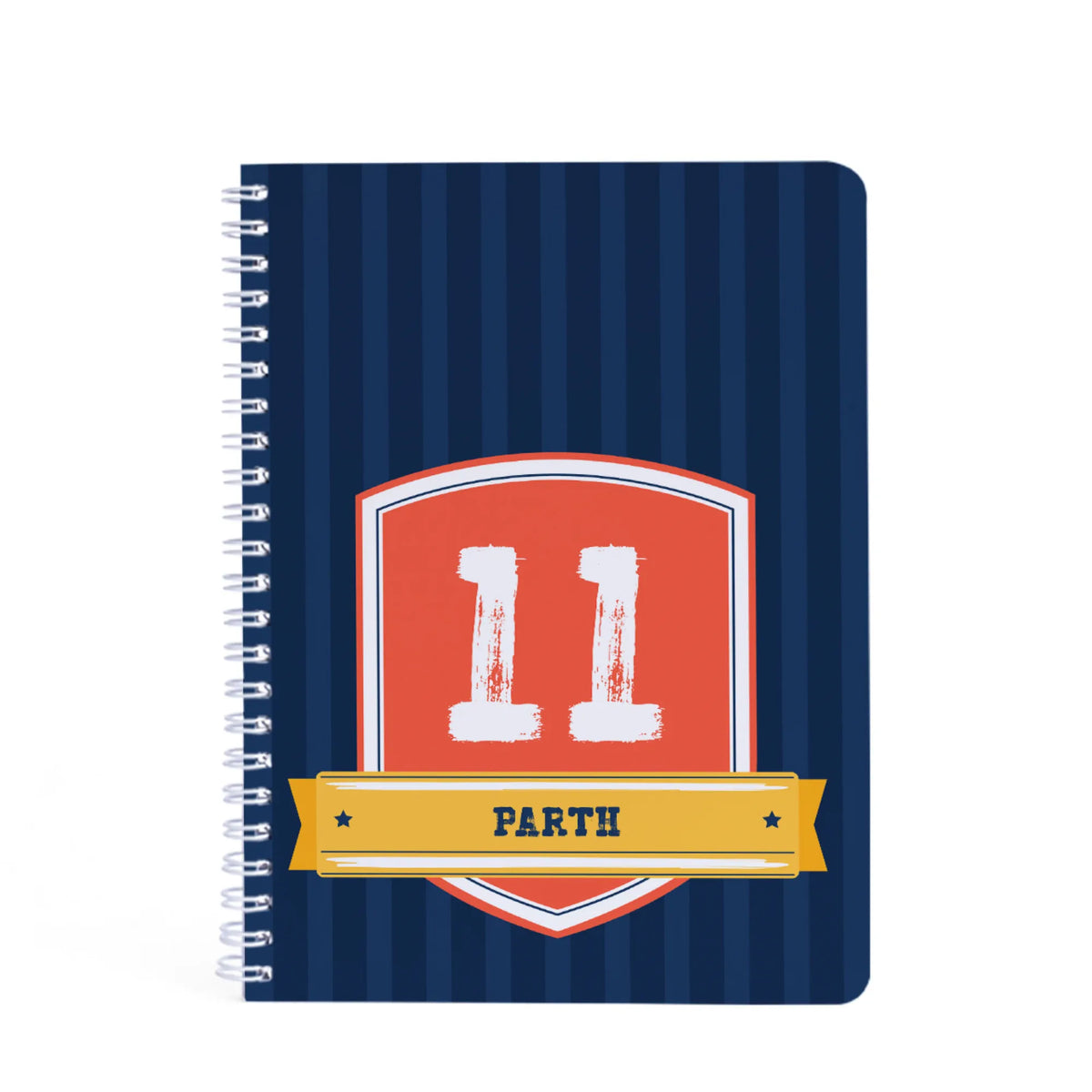 Personalised Jersey Number Spiral Notebook for Kids - image 1