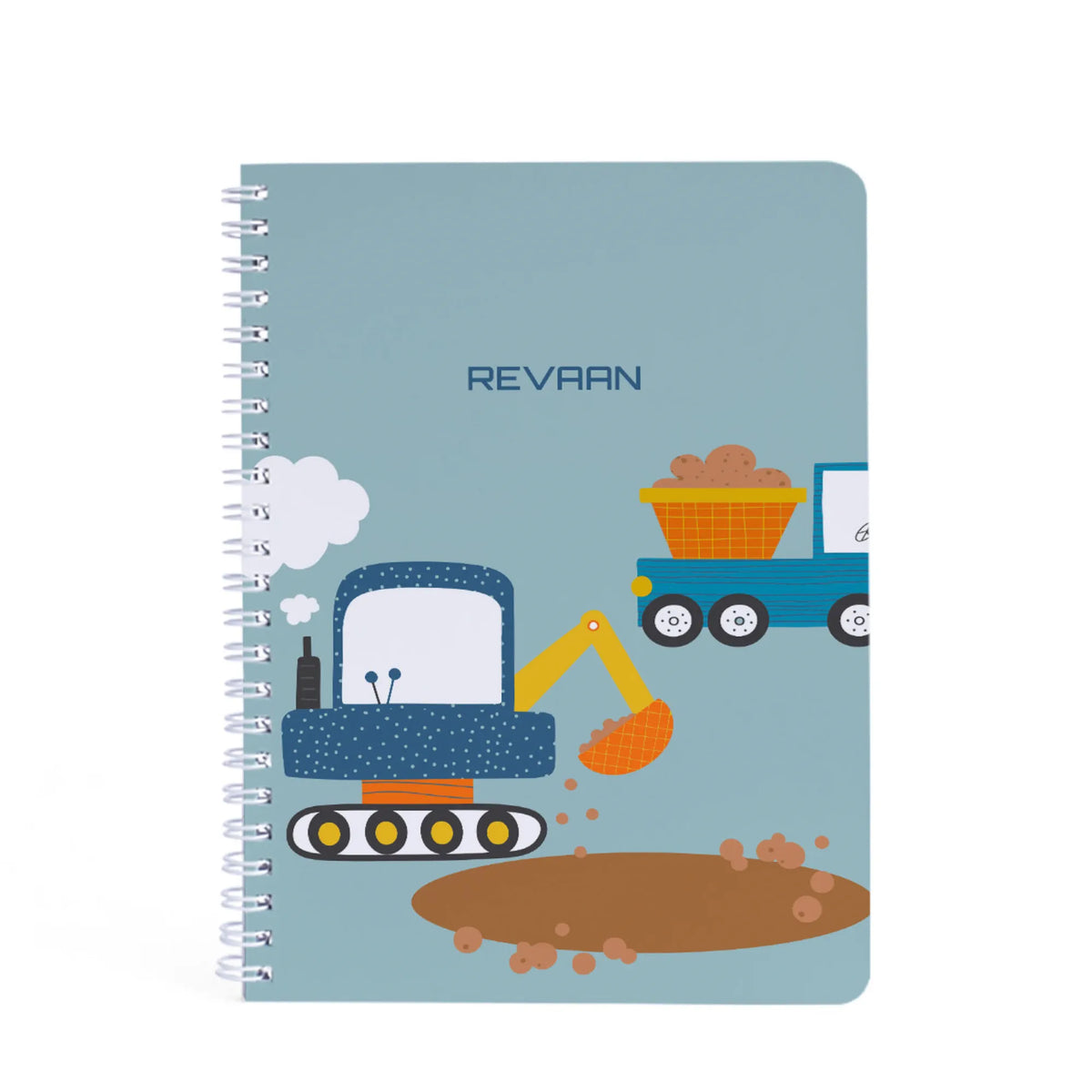 Personalised Let's Build Spiral Notebook for Kids - image 1