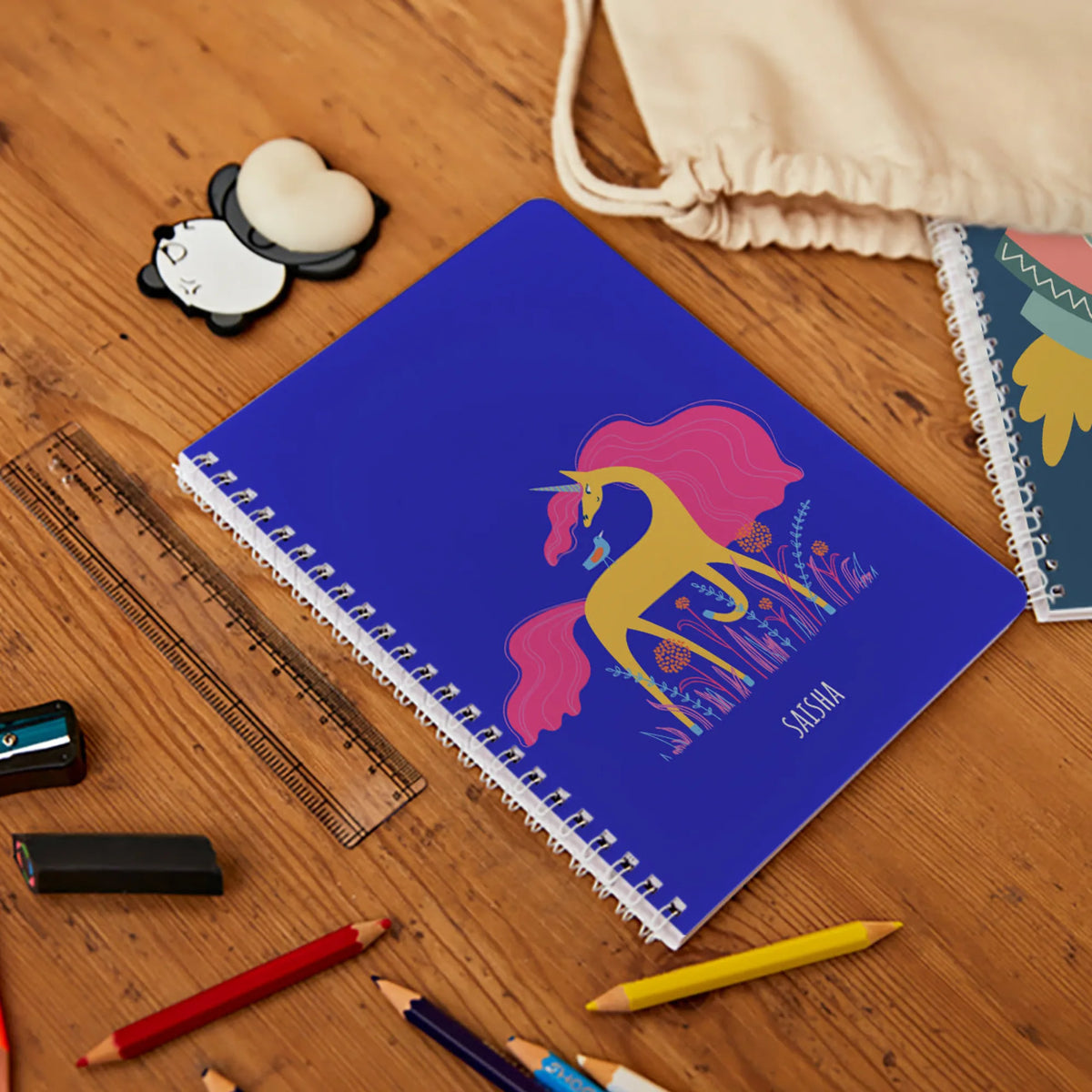 Personalised Magical Unicorn Spiral Notebook for Kids - image 2