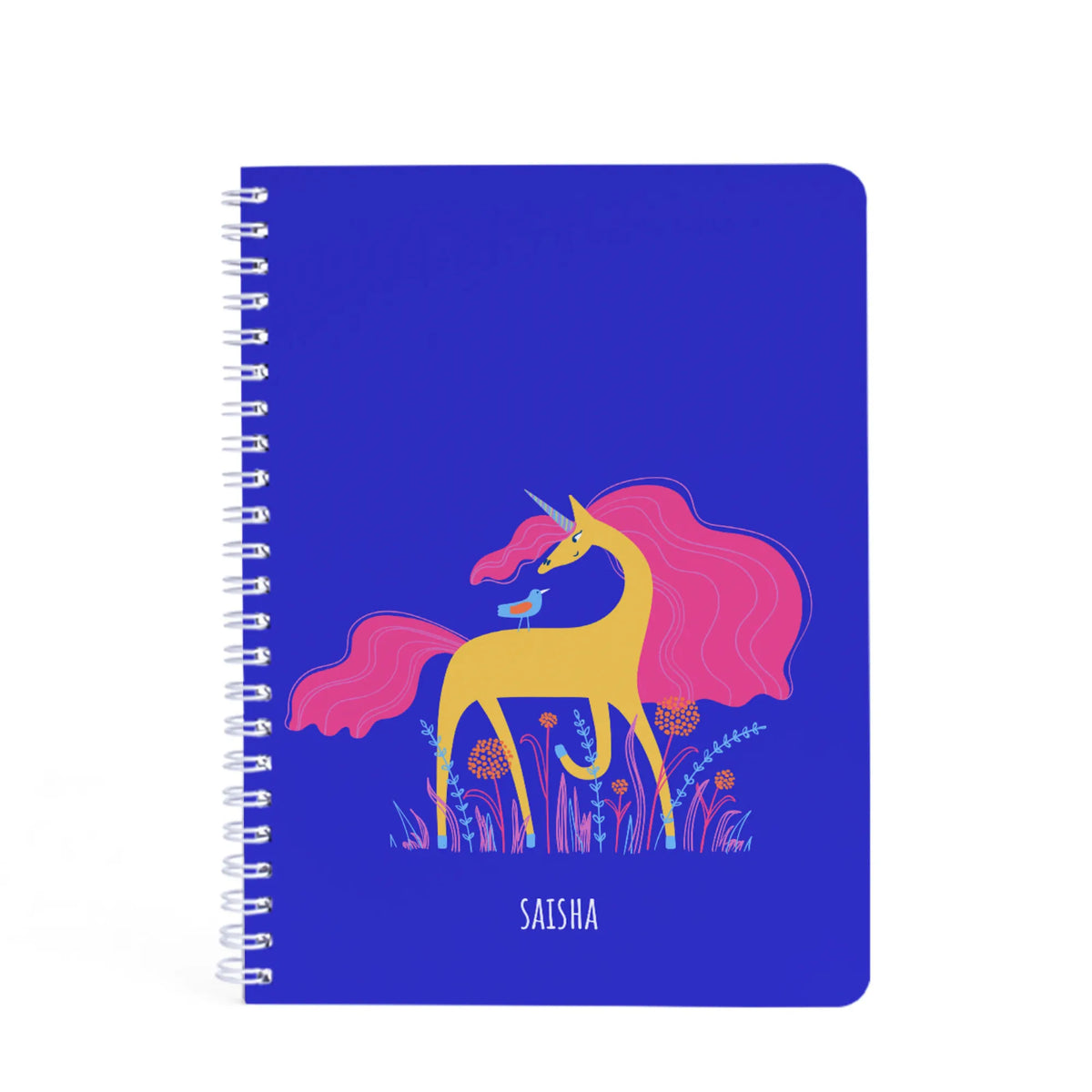 Personalised Magical Unicorn Spiral Notebook for Kids - image 1