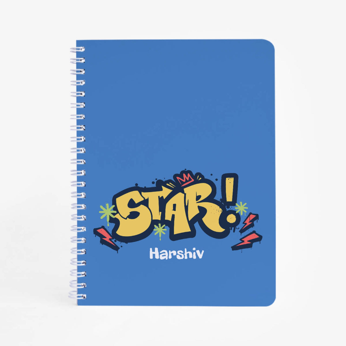 Personalised Rising Stars Spiral Notebook for Kids - image 1