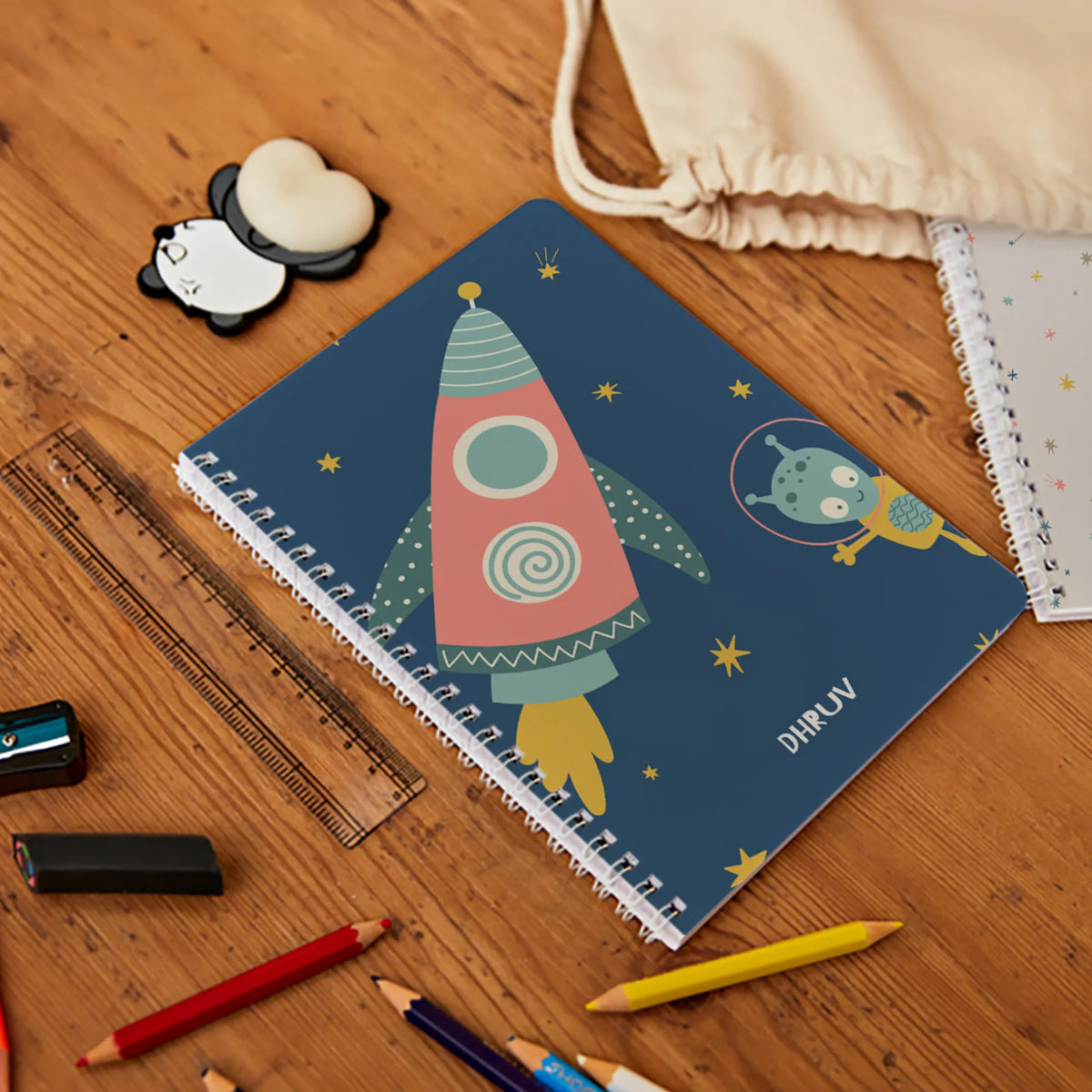 Personalised Space Explorer Spiral Notebook for Kids - image 2