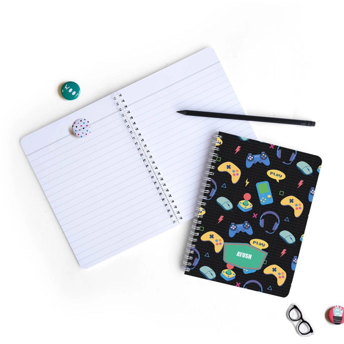 Personalised Video Game Spiral Notebook for Kids - image 6