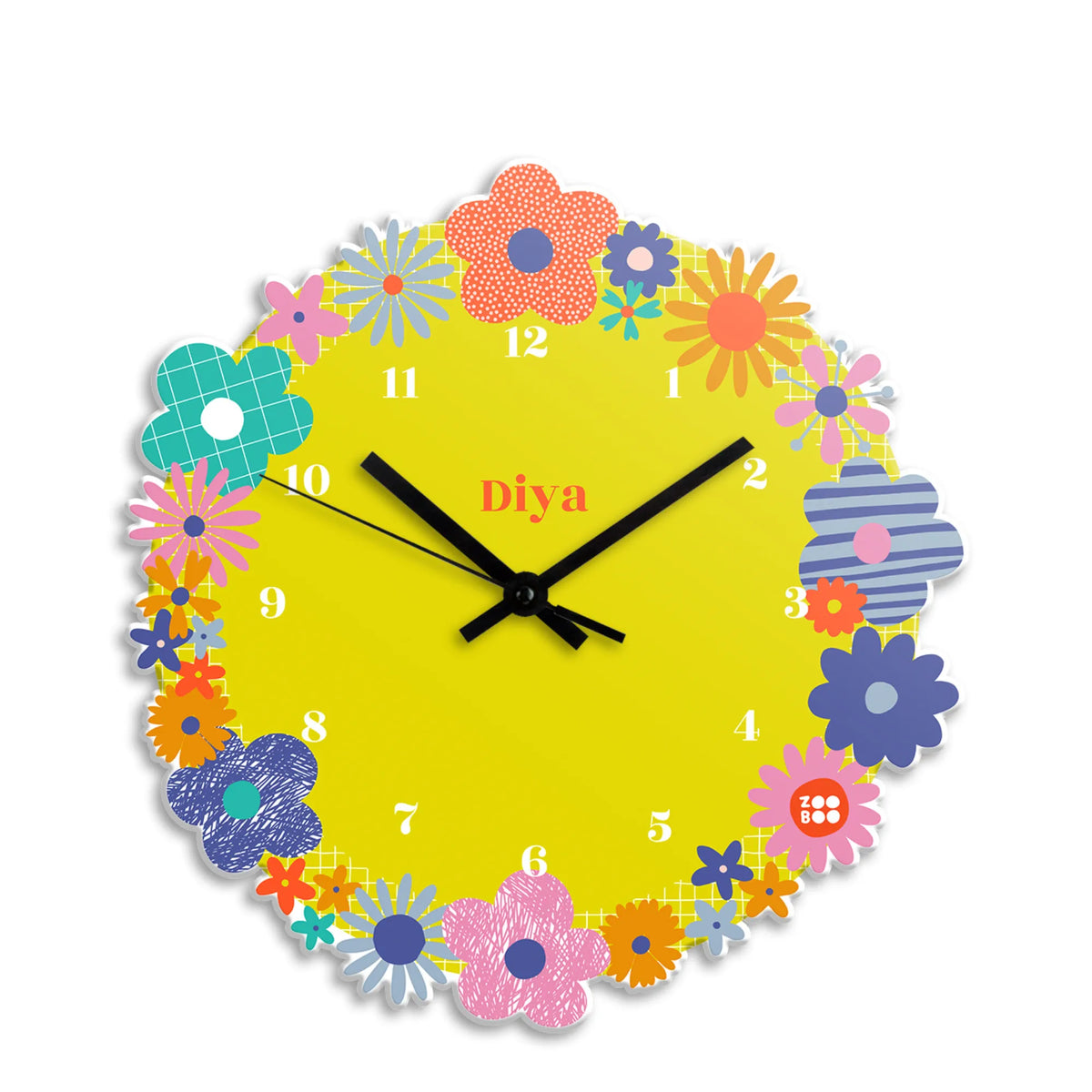Personalised Blossom Wall Clock for Kids Room - image 1