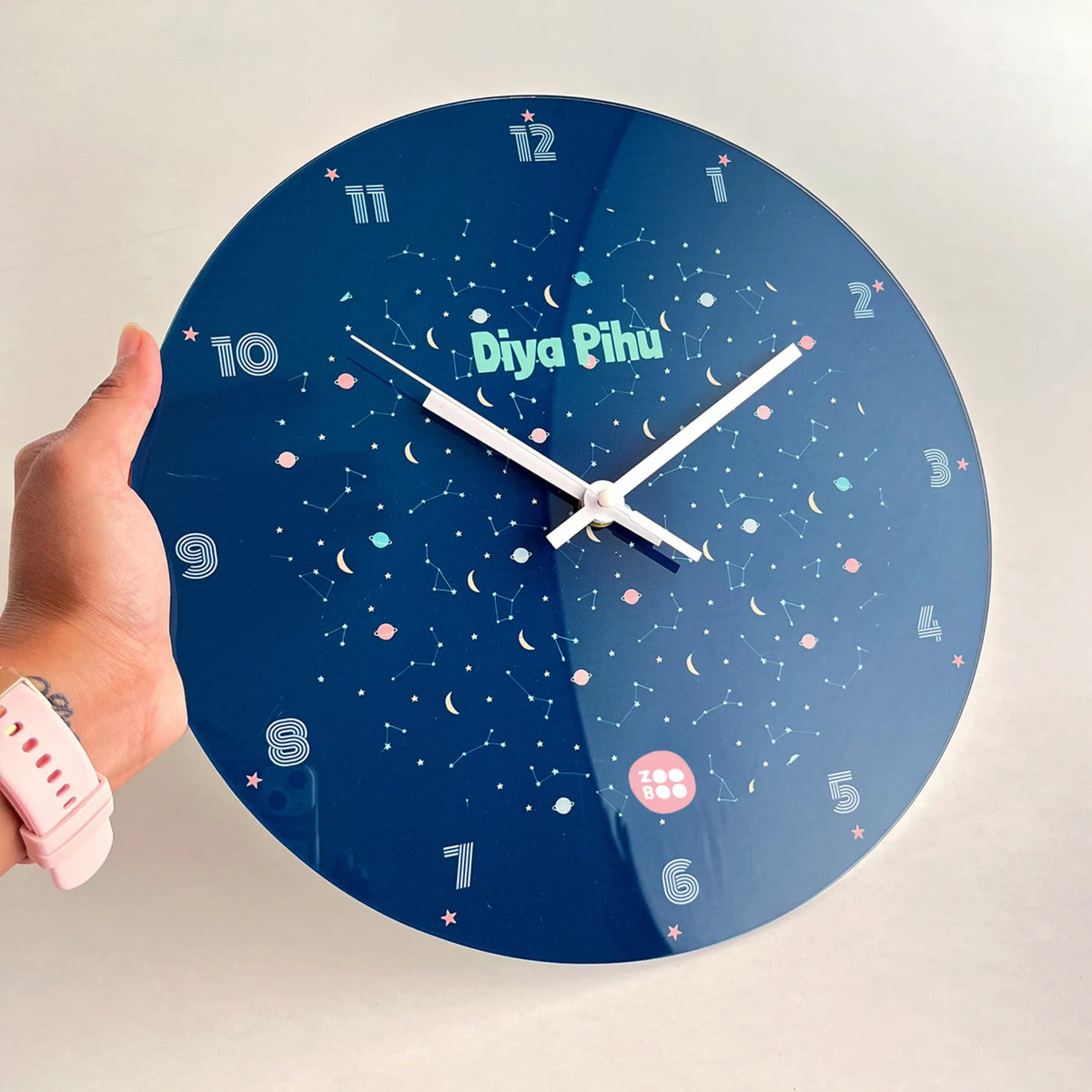 Personalised Constellations Wall Clock for Kids Room - image 4