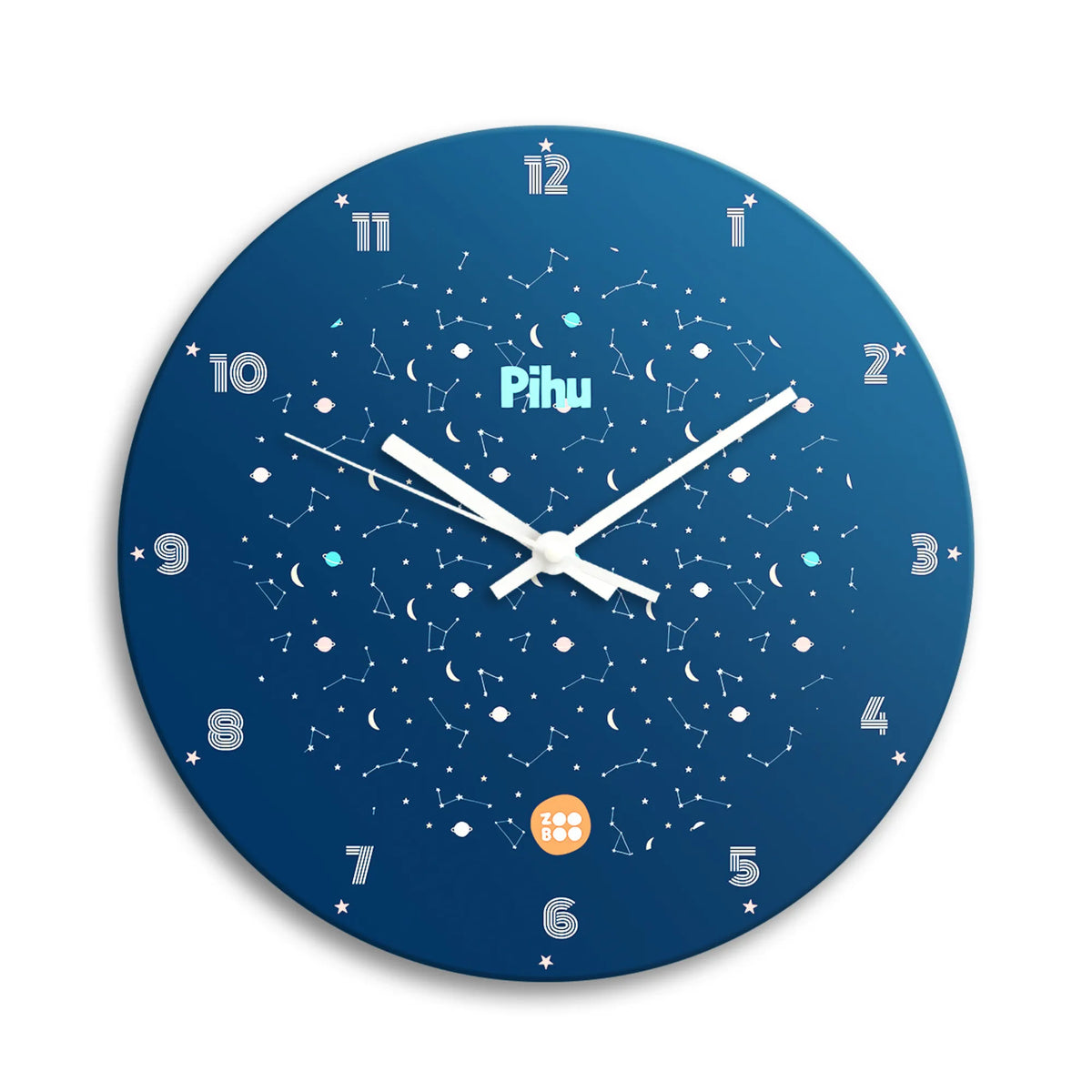 Personalised Constellations Wall Clock for Kids Room - image 1