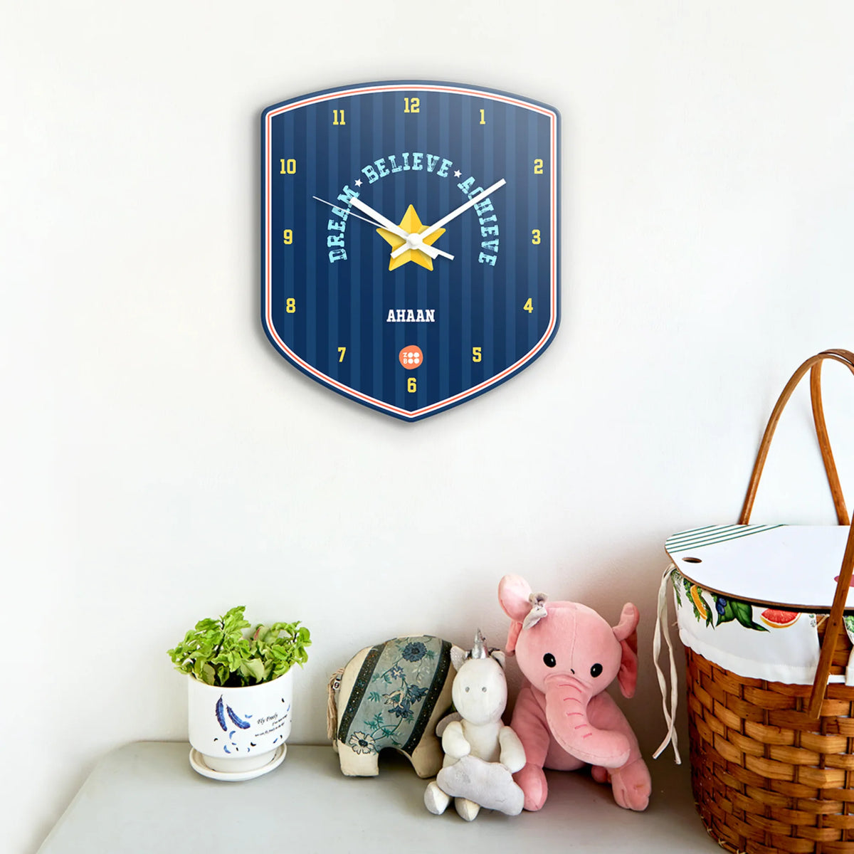 Personalised Jersey Number Wall Clock for Kids Room - image 2