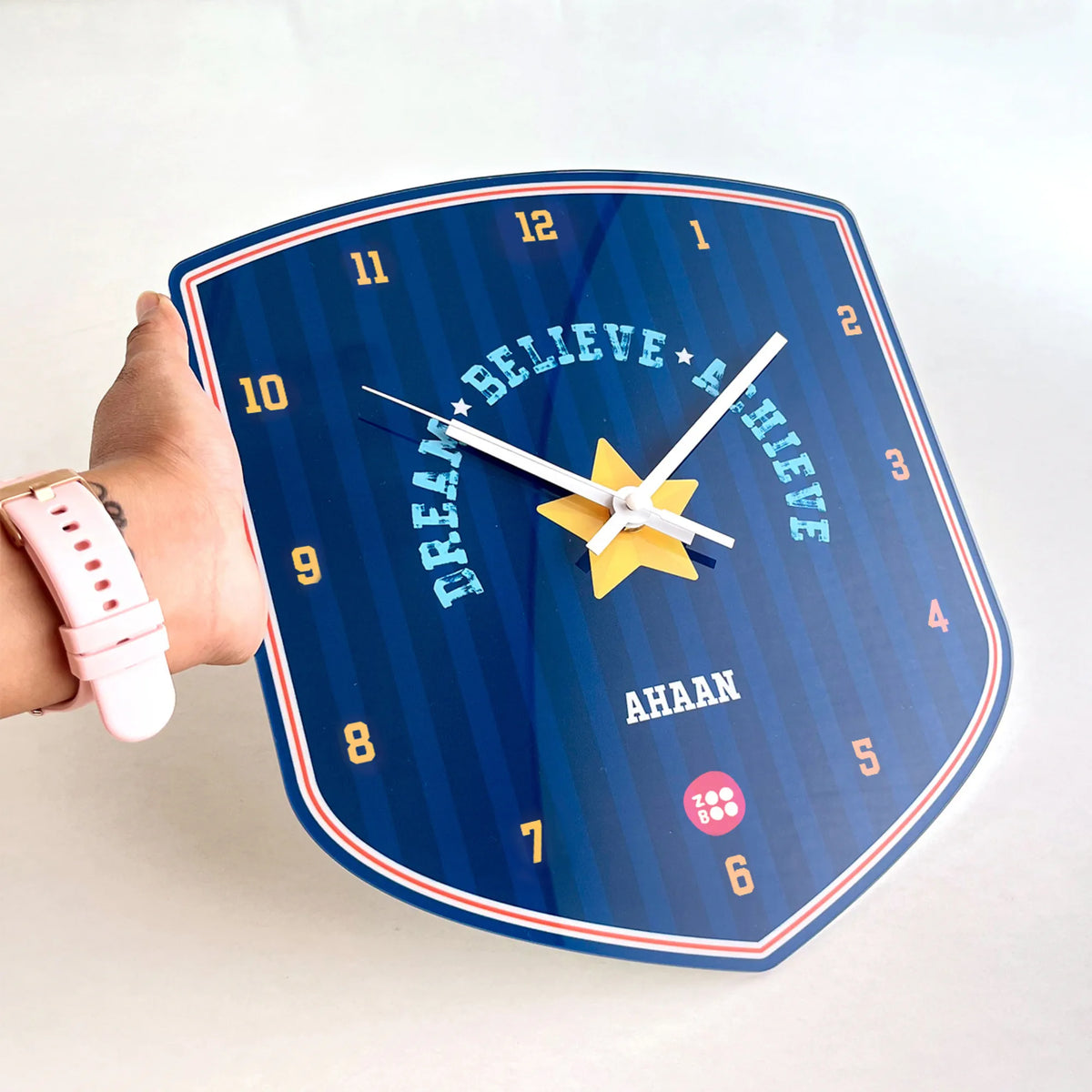 Personalised Jersey Number Wall Clock for Kids Room - image 4