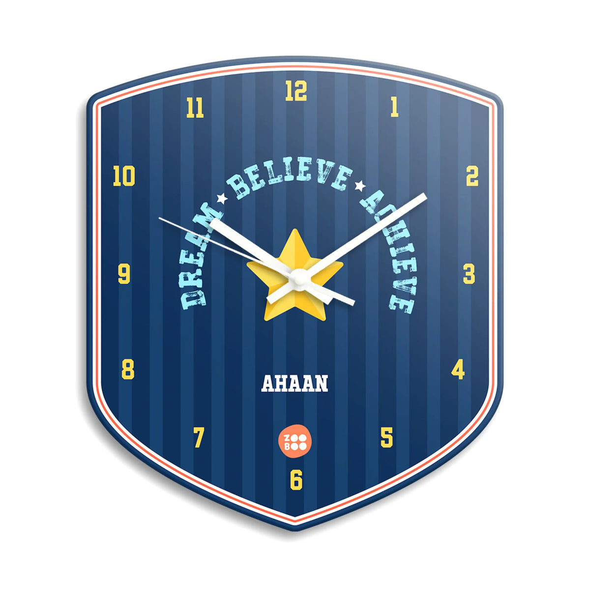 Personalised Jersey Number Wall Clock for Kids Room - image 1