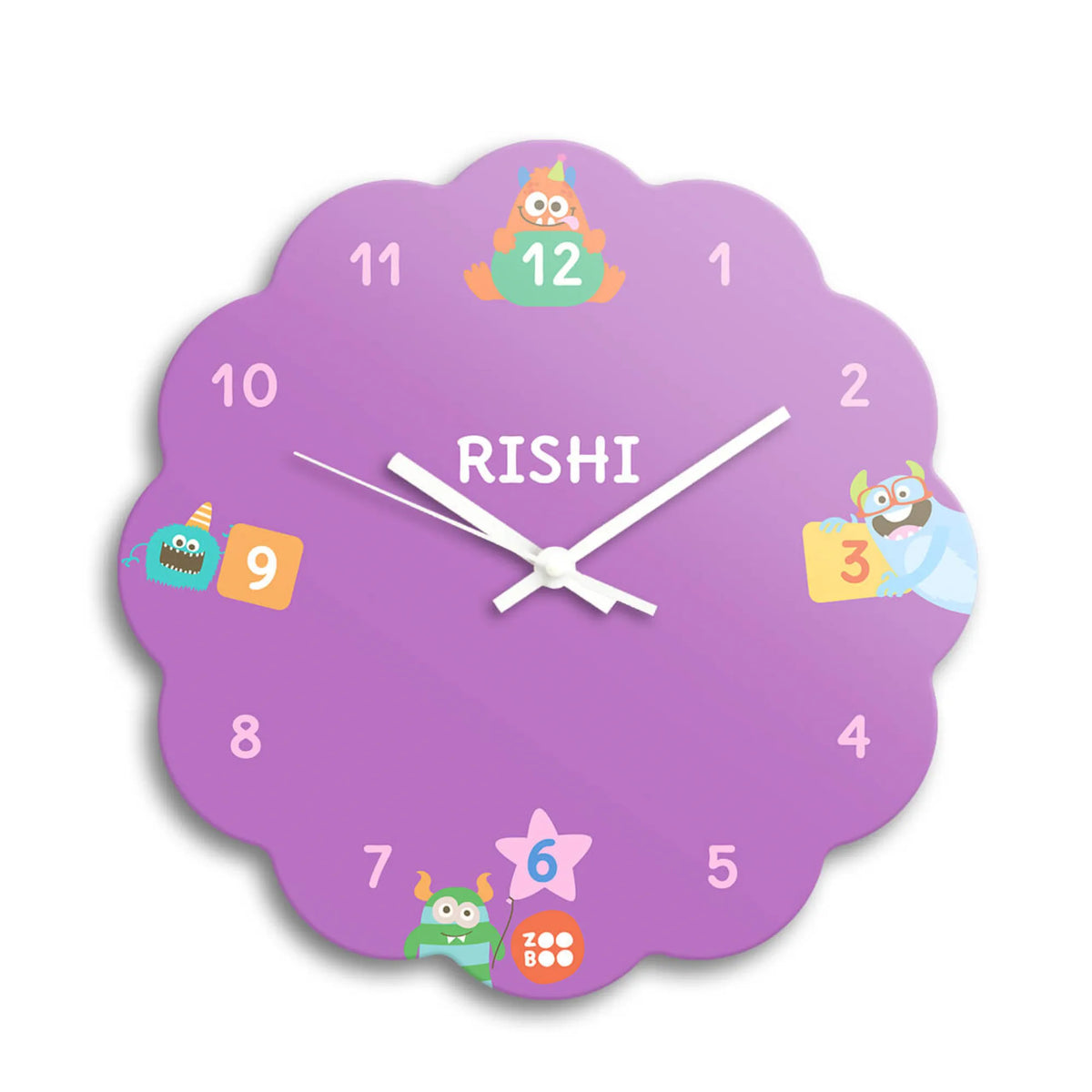 Personalised Monster Party Wall Clock for Kids Room - image 1