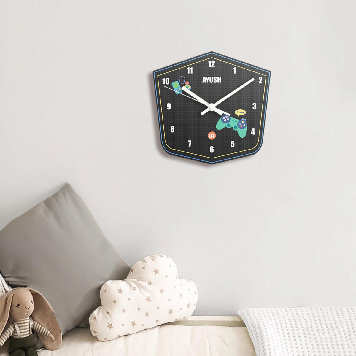 Personalised Video Game Wall Clock for Kids Room - image 3