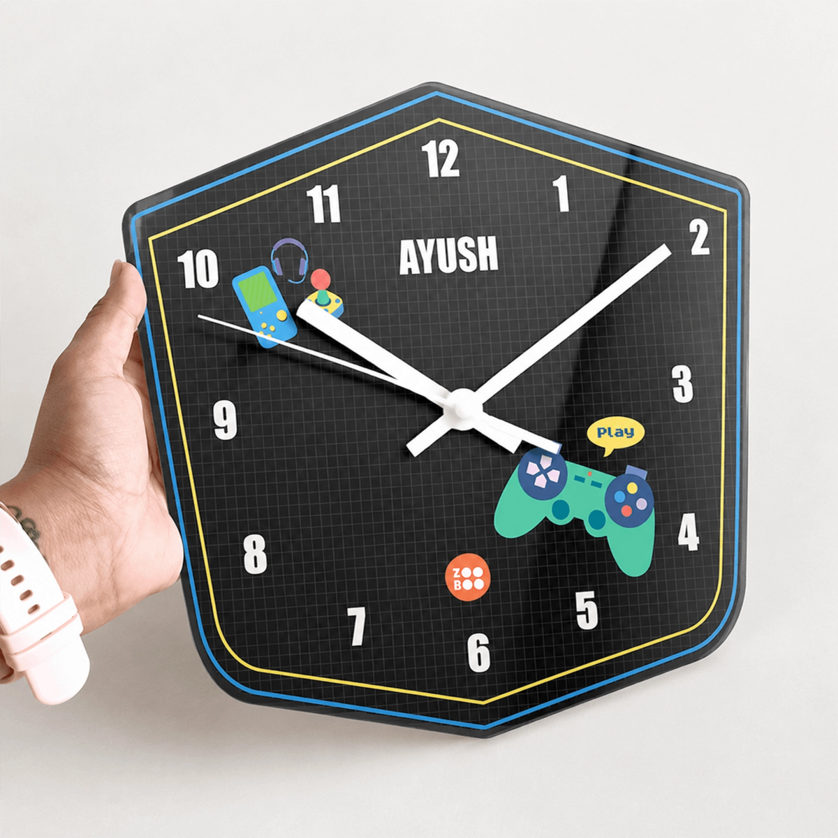 Personalised Video Game Wall Clock for Kids Room - image 4