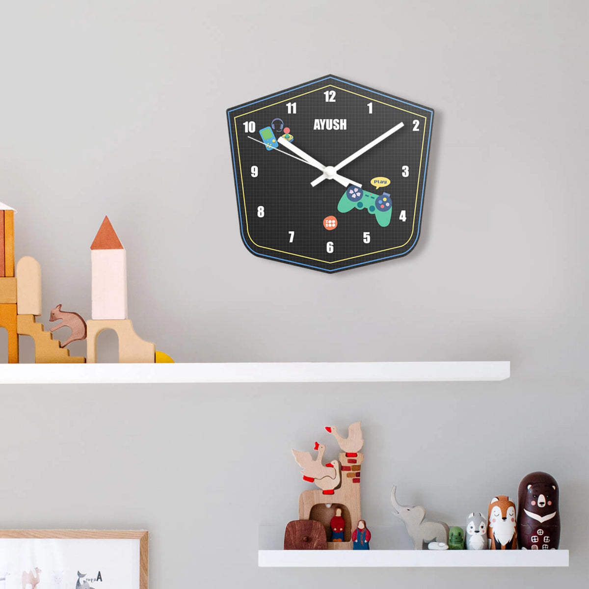 Personalised Video Game Wall Clock for Kids Room - image 6