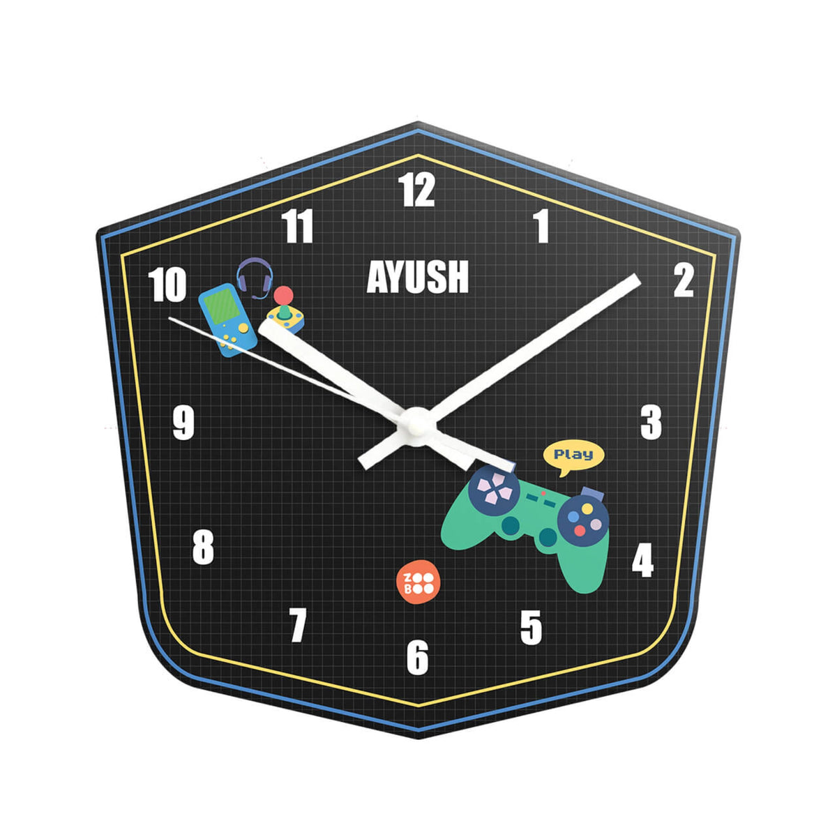 Personalised Video Game Wall Clock for Kids Room - image 1
