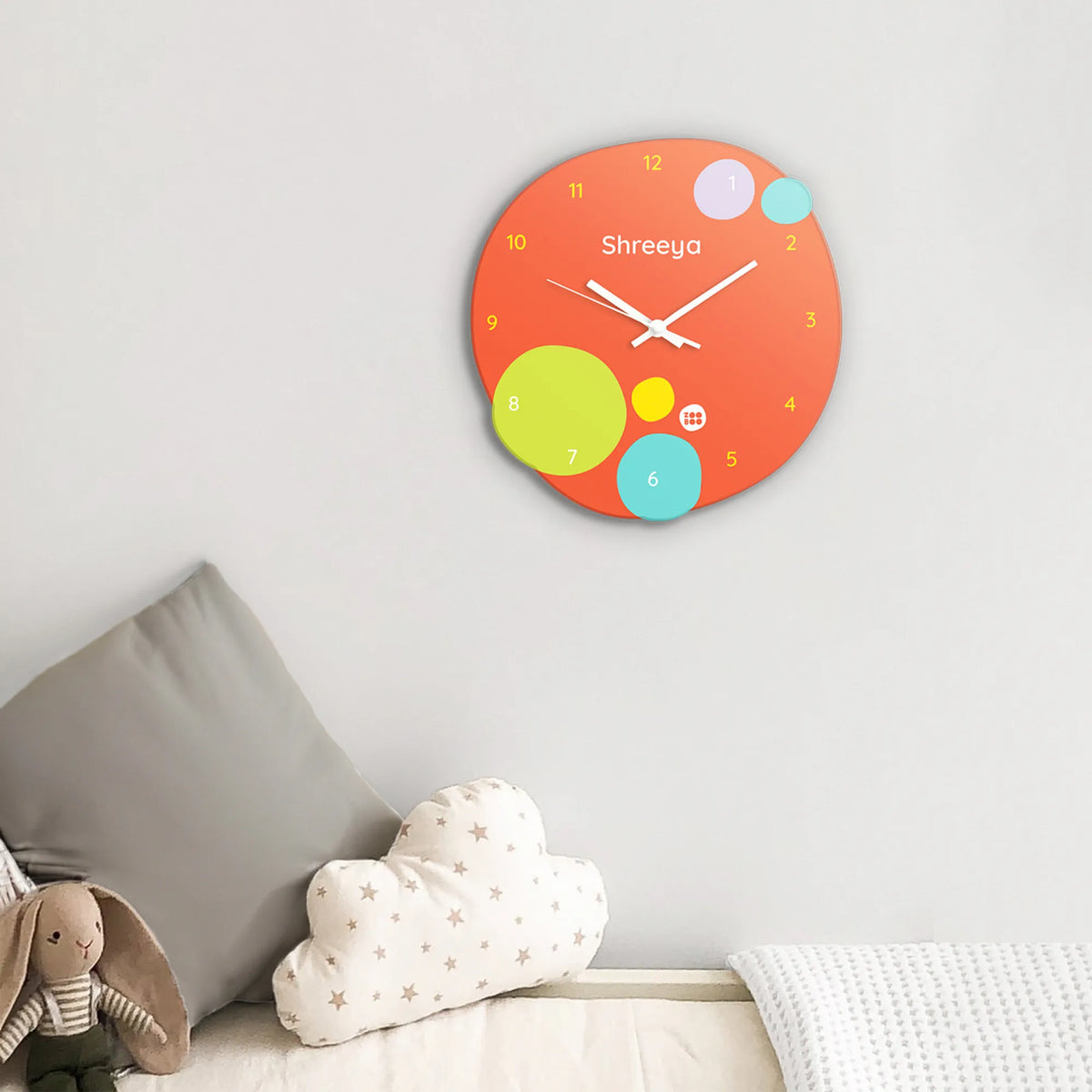 Personalised Zooboo Kids Wall Clock – image 6