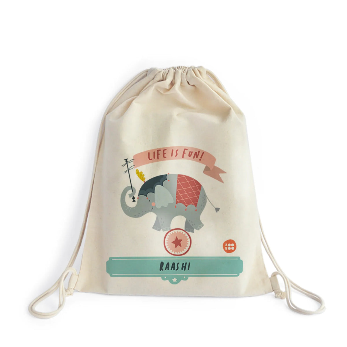 Drawstring Bag Animal Circus