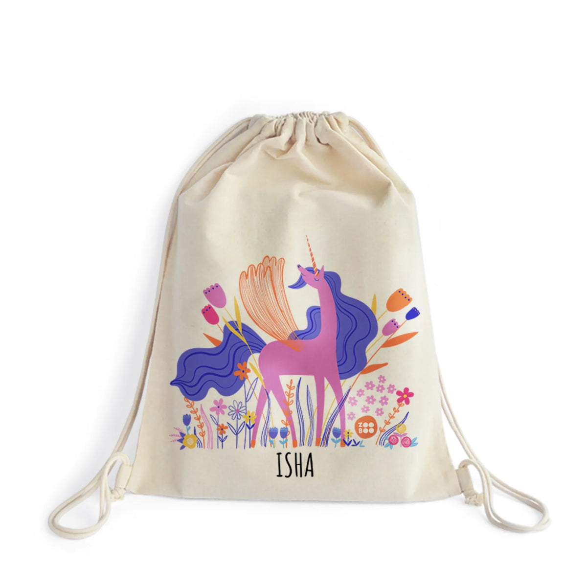 Personalised Magical Unicorn Drawstring Bag for Kids