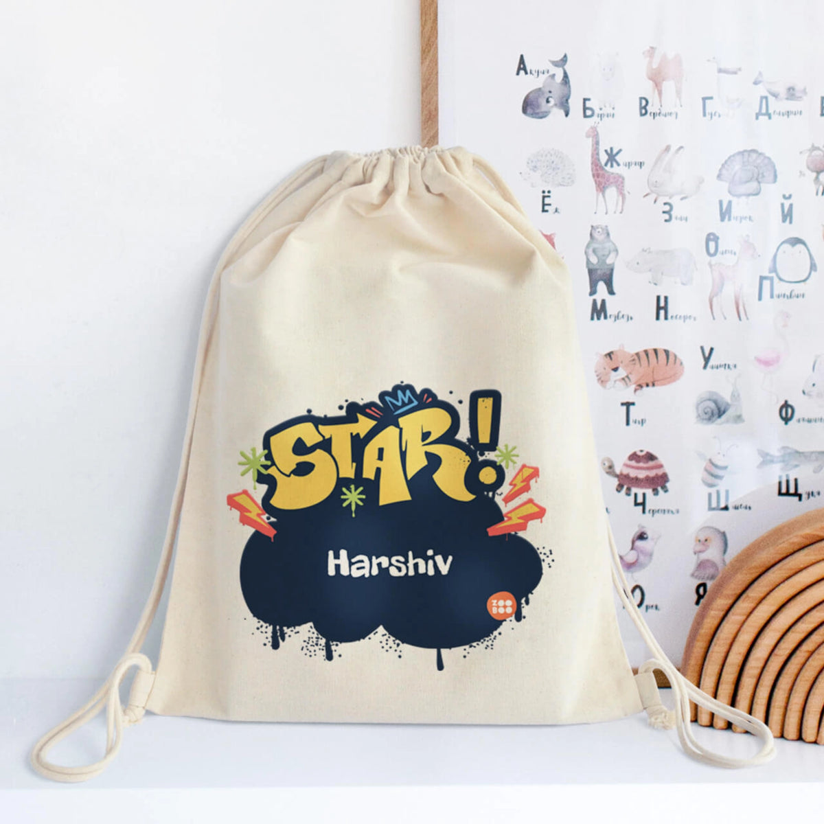 Personalised Rising Stars Drawstring Bag for Kids - image 6